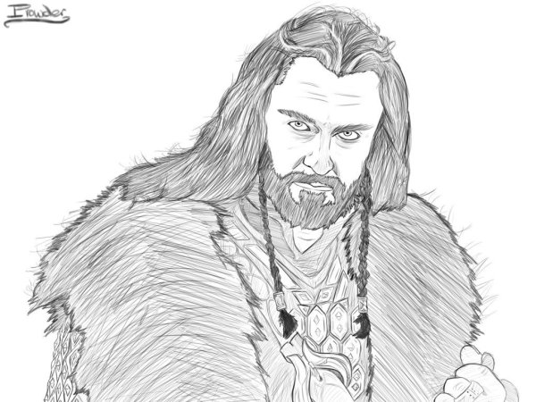 Раскраска Хоббит Торин