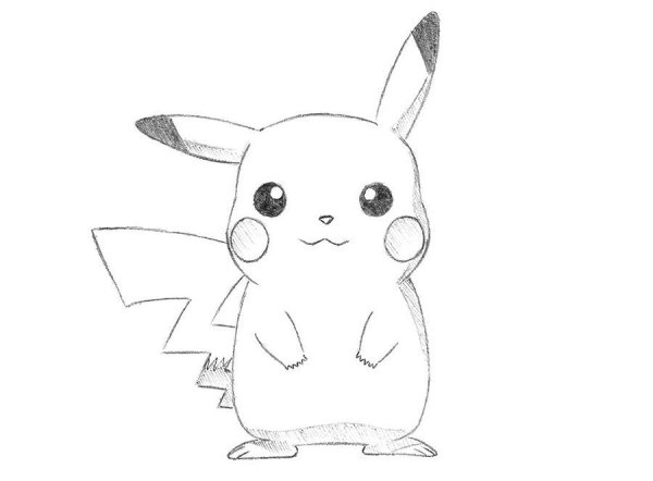 Пикачу картинки для срисовки