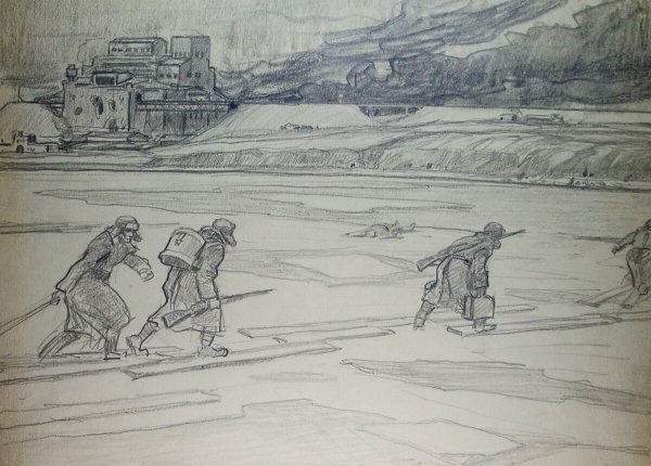 Сталинградская битва блокада Ленинграда рисунок