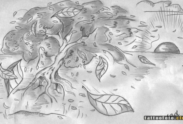 Рисунок на тему осень