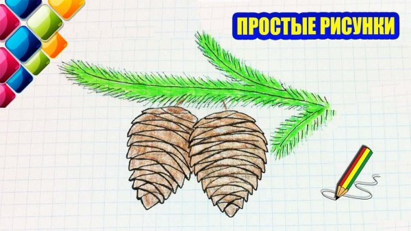Шишка карандашом