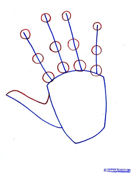 Поэтапное рисование кисти