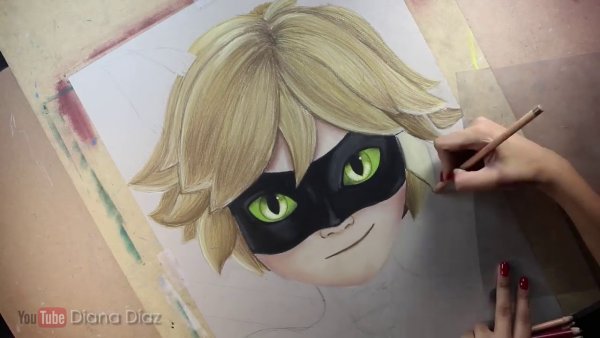 Супер кот рисунок