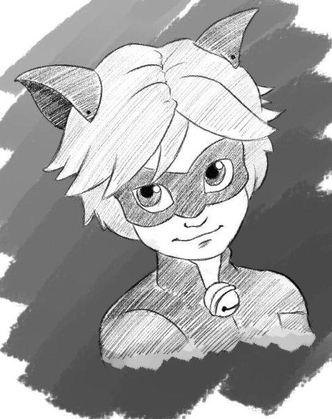 Супер кот рисунок карандашом