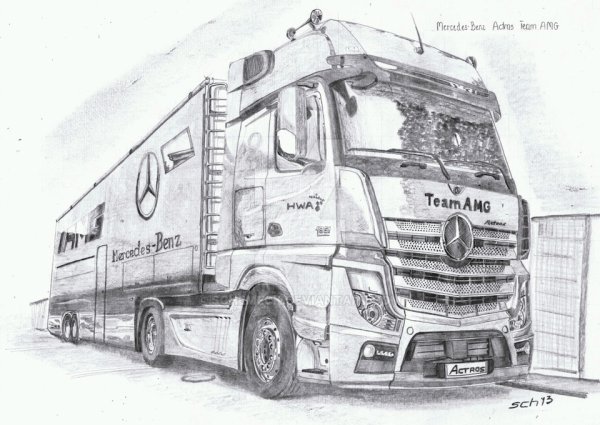 ЗИЛ 130 рисунок