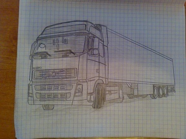 КАМАЗ карандашом