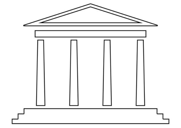 Акрополь Греция раскраска