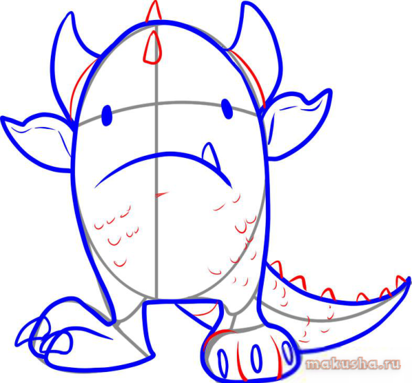 Поэтапное рисование монстров