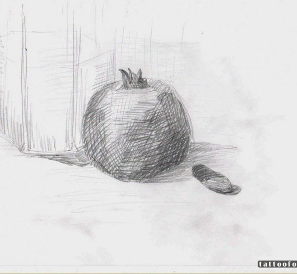 Гранат карандашом