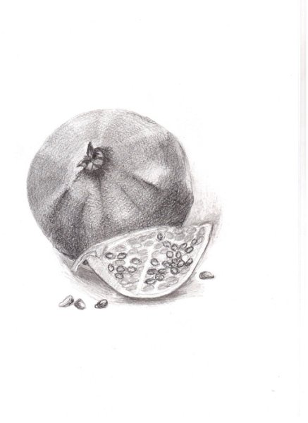 Гранат карандашом