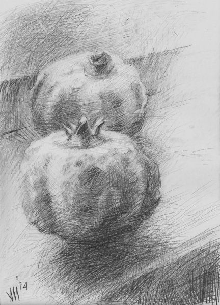 Граната нарисовать