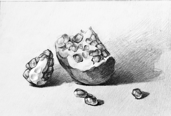 Рисунок гранаты ф1 карандашом