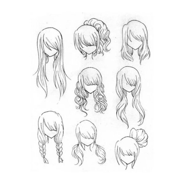 Прически карандашом