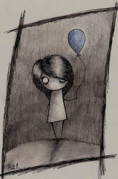 Грустные рисунки