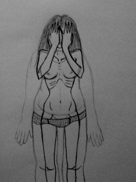 Рисунки для срисовки грустные