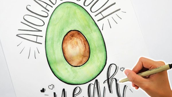 Рисуночки авокадо