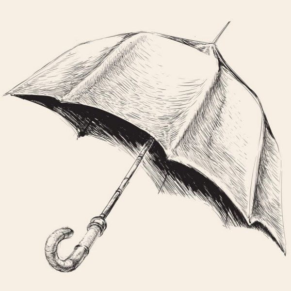 Зонт карандашом