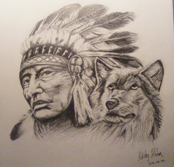 Индеец раскраска для детей