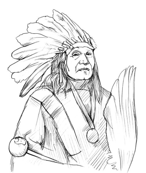 Команчи индейцы раскраска