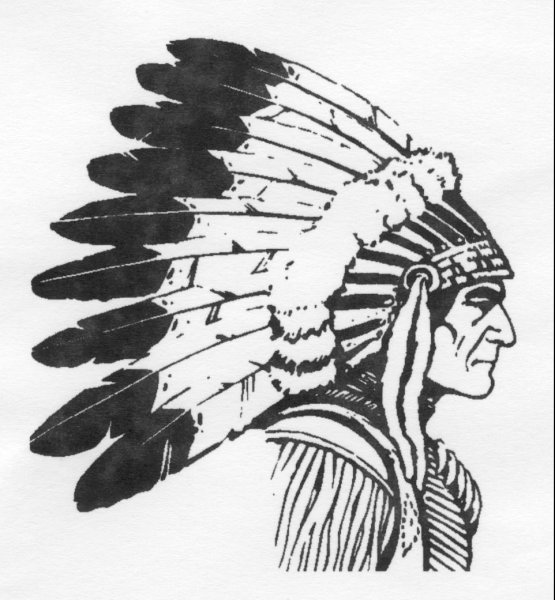 Индеец карандашом поэтапно