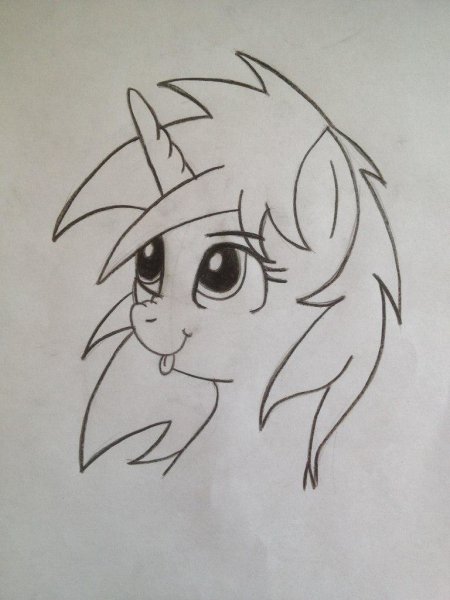 Рисунки пони для срисовки карандашом