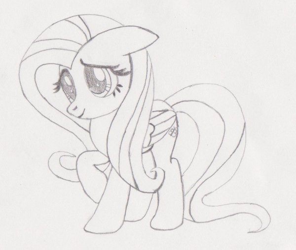 Нарисовать пони Флаттершай