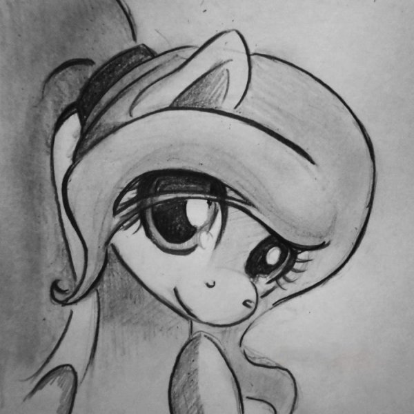 Пони карандашом