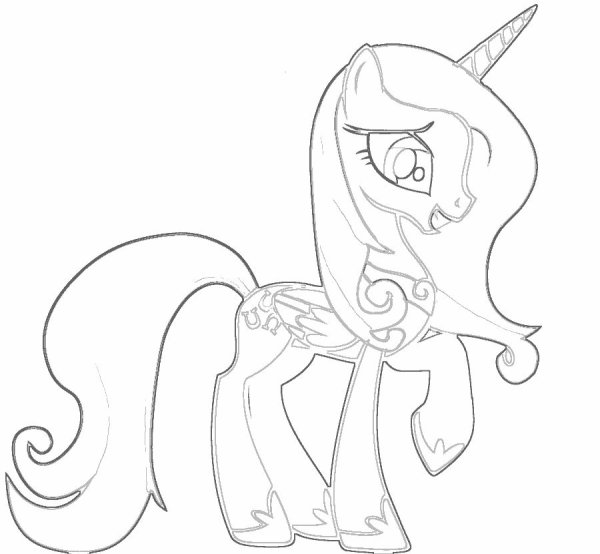 Раскраски пони карандашом