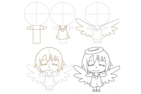 Крылья ангела рисунок