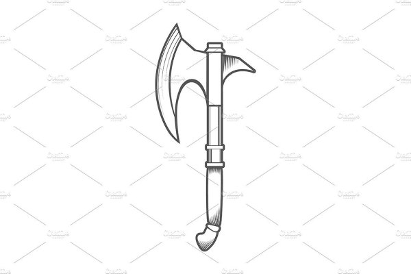 Топор викинга чертеж