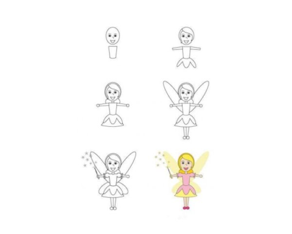 Цветок для Дюймовочки раскраска