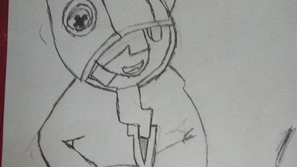 Нарисовать Леона из Brawl Stars