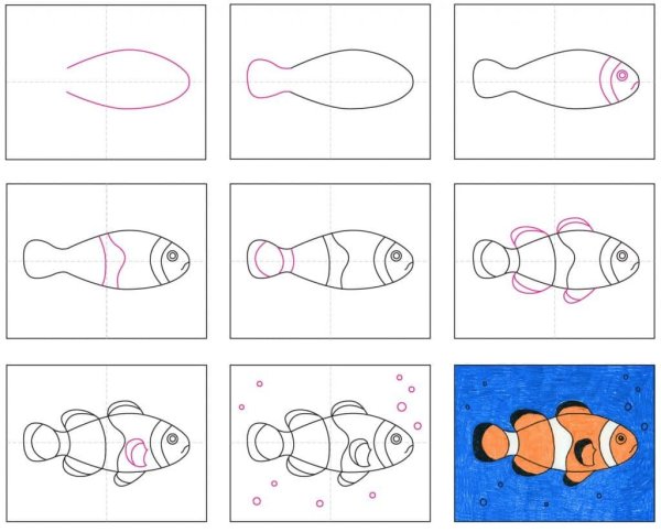 Уроки рисования животных для детей 5-6 лет