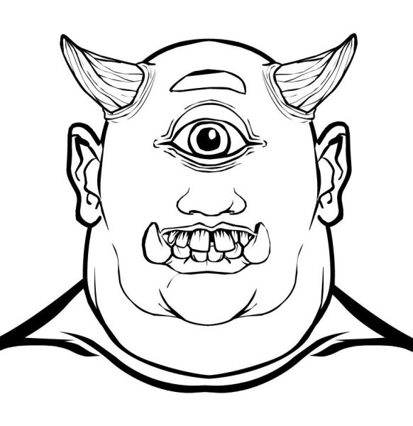 Циклоп раскраска