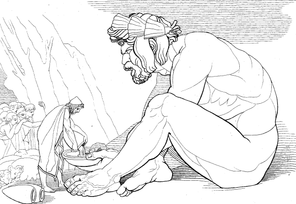 Циклоп раскраска для детей