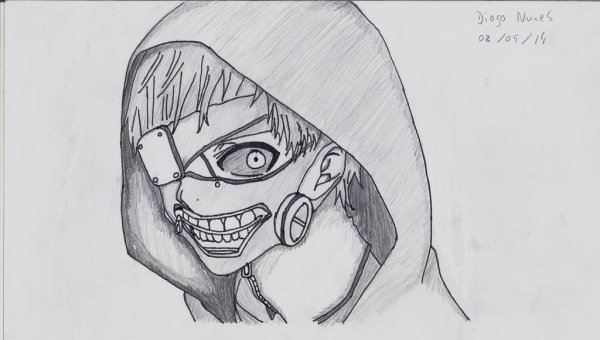 Раскраски аниме Канеки Кен