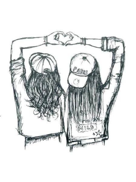 Рисуночки легкие для подруги