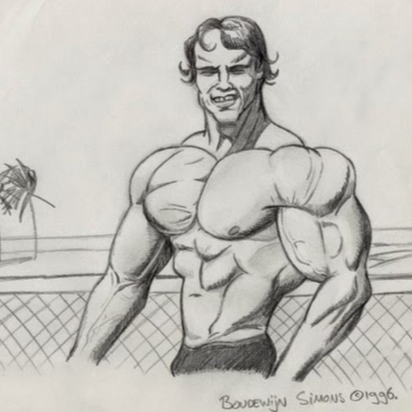 Арнольд Шварценеггер срисовка