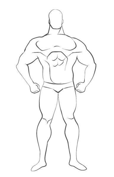 Качок карандашом