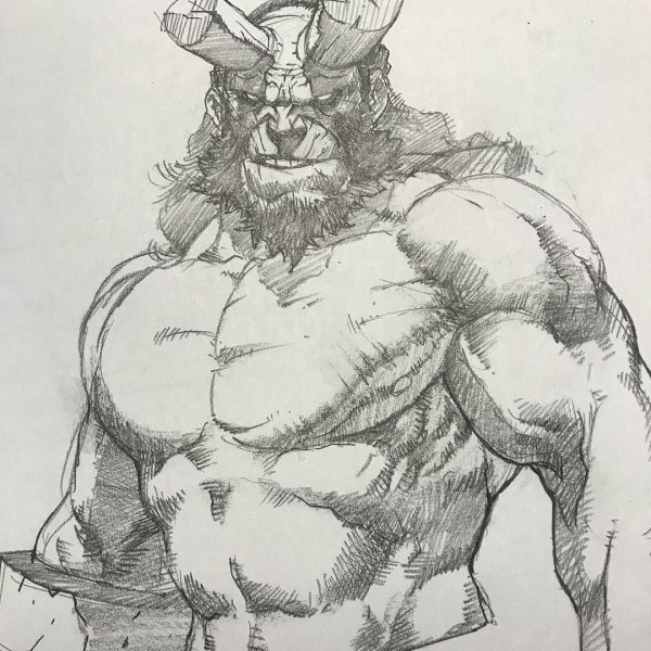 Качок рисунок карандашом