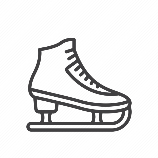 Коньки черно белые