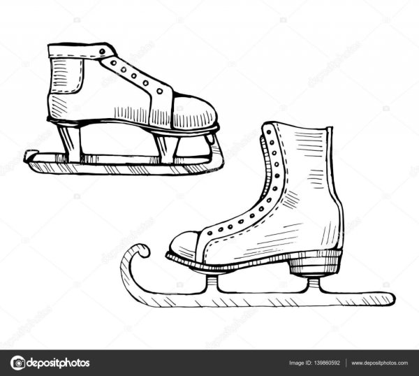 Коньки схематичное изображение