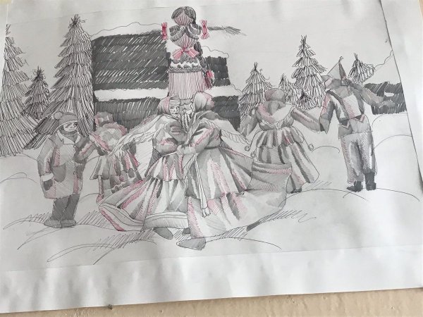 Раскраска Масленица для детей