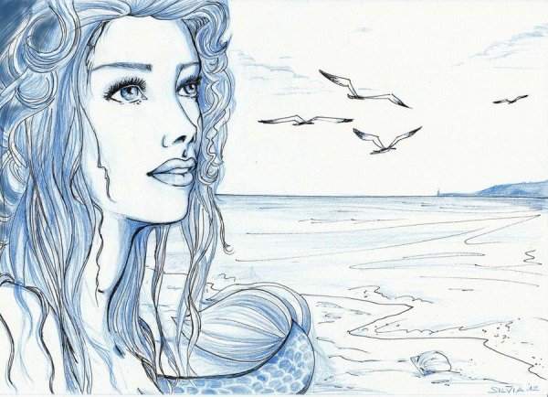 Мифические существа карандашом