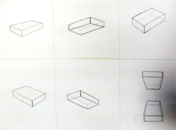 Спичечныеоробки в перспективе