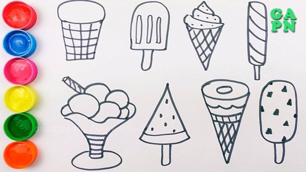 Пирожное рисунок карандашом