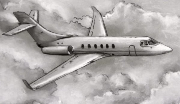 Самолет карандашом