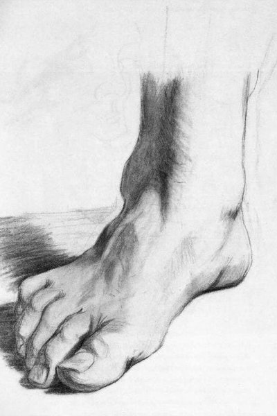 Зарисовки ноги с натуры