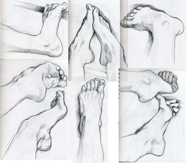 Ступни ног для рисования