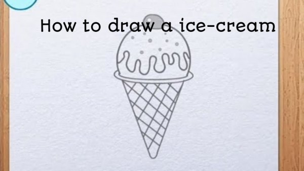 Рисунки простым карандашом лёгкие мороженое